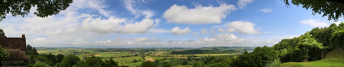 sky panorama france field clouds landscape countryside europe burgundy eu overlook paysage bourgogne côtedor lesplusbeauxvillagesdefrance châteauneufenauxois