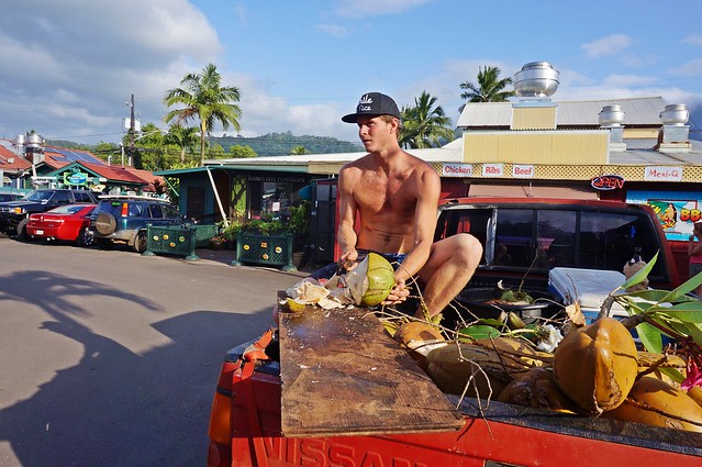 parking lot coconut sellers