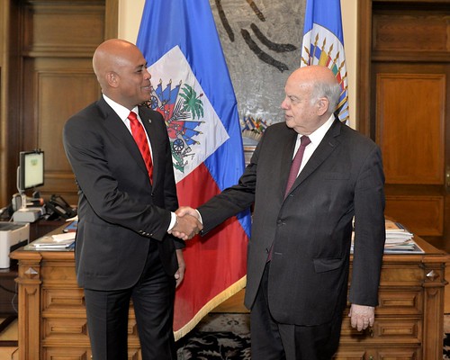 OAS Secretary General Receives President of Haiti