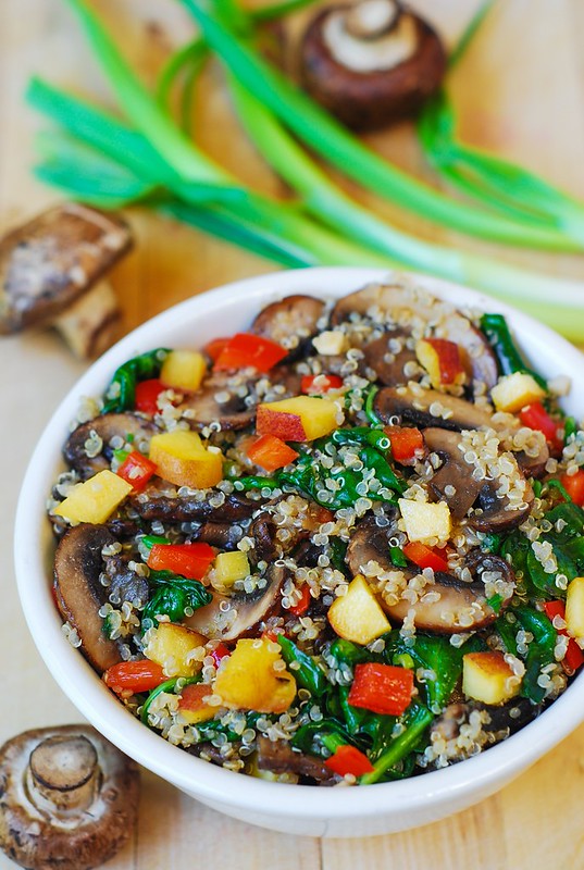 Quinoa with vegetables, quinoa recipes, vegetarian recipes