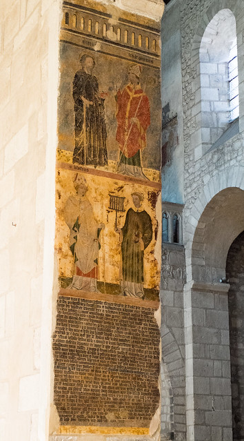 Peintures (XVe s.) abbatiale Saint-Léger d'Ébreuil (Allier, France)