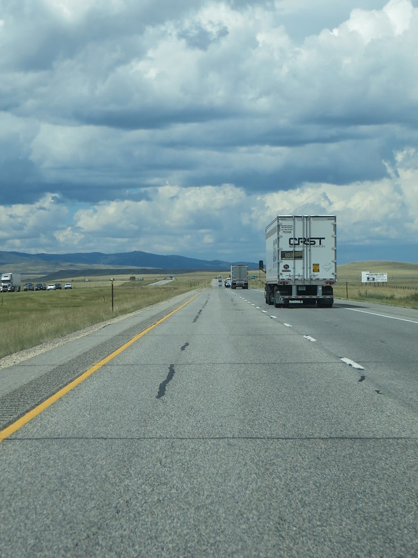Long, straight and flat, Wyoming