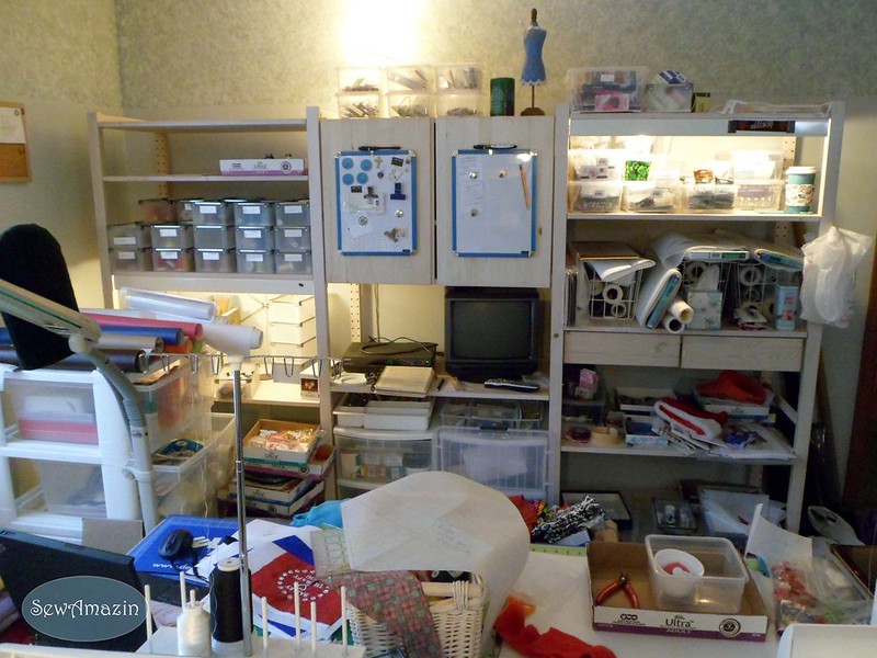Sewing Room 'Before' Reorganization