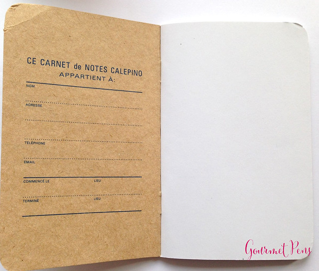 Review: Calepino No. 3 Papier Blanc Notebook @NoteMakerTweets @Calepino