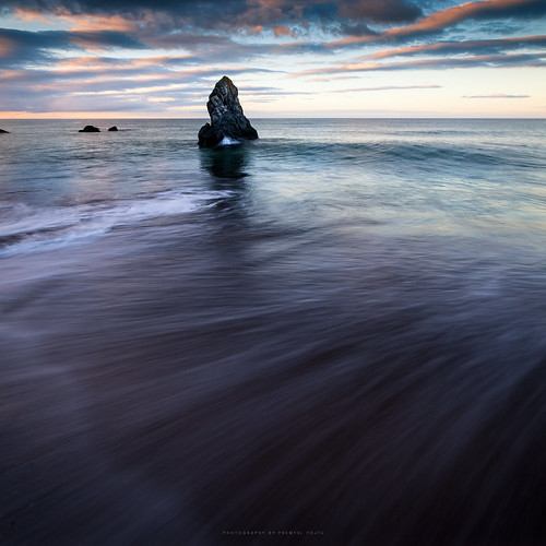 durness sango beach landscape scotland sutherland water sea wave evening colours simple stack dreamscape canon