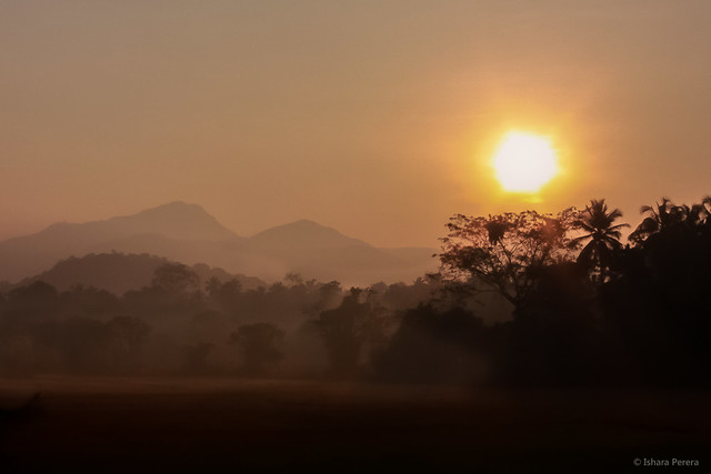 Sunrise over Sri Lanka