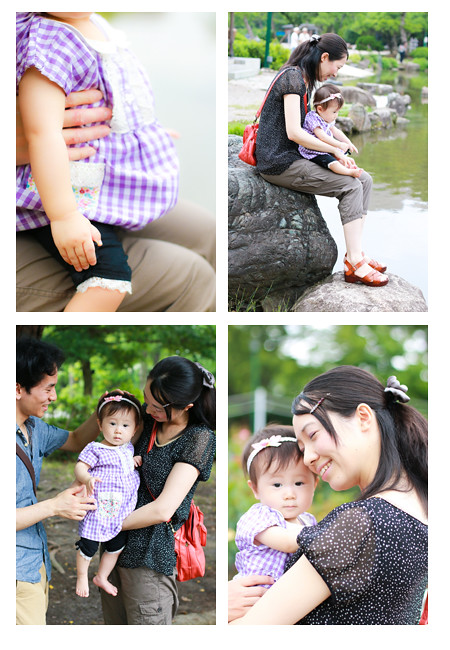 家族写真　子供写真　鶴舞公園（名古屋市中区）自宅撮影（名古屋市中区）出張撮影　ナチュラル　花