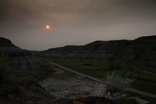 canada sunrise landscape landscapes photo photos photographs drumheller alberta badlands