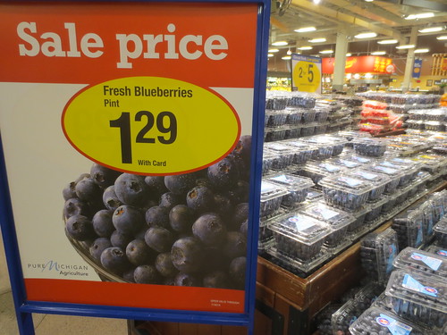 The blueberries are here