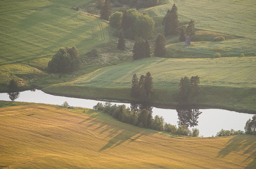 summer nature finland river landscape evening countryside europe shadows olympus aerial hills telephoto fields hotairballoon omd sipoo em5 panasonic100300mm