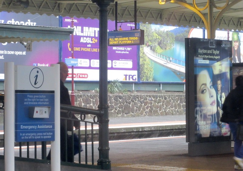 Passenger Information Display, platform 3 at Malvern