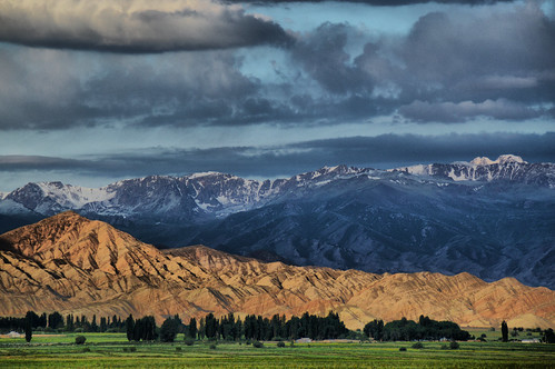 mountains clouds landscapes skies silkroad peaks centralasia kyrgyzstan kirgisistan