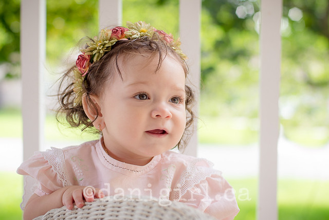 Portrait of one year old girl