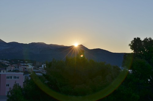 morning sun mountains sunrise dawn over croatia september hills split rise 2014