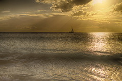 Sunset on Ffreyes Beach