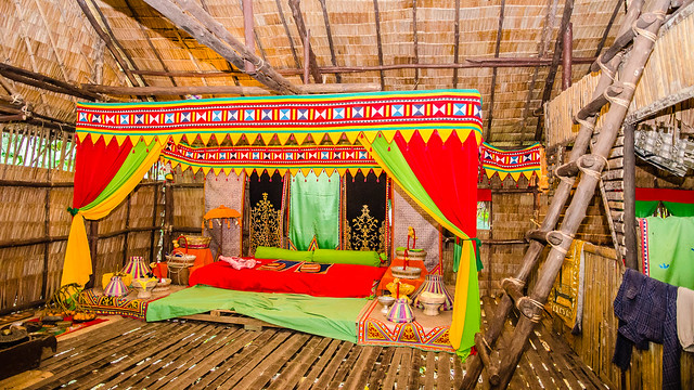 Wedding setup in Mari Mari Cultural Village, Sabah