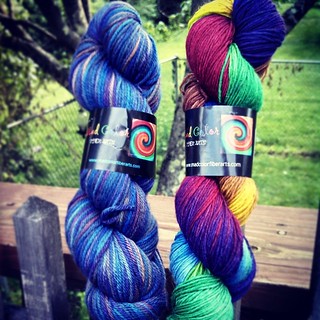 Happiness! #madcolorfiberarts Indulgence in Tempest and Fugue in An Unexpected Party #yarn #getyourkniton #love #yarnporn #stashenhancement #knitting