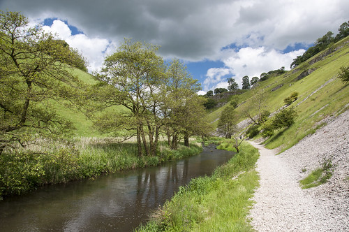 summer england english sunshine river landscape dale path walk dove derbyshire peakdistrict limestone wolfscote