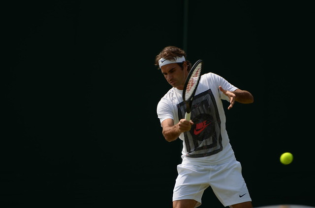 Federer forehand