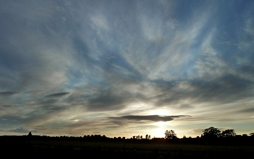 sky clouds evening sundog