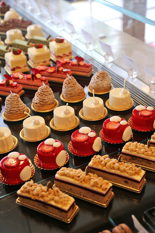 The signature array of desserts