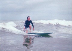 Neeta surfing San Clemente 
