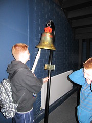 Loud bell at the Royal Navy Submarine Museum