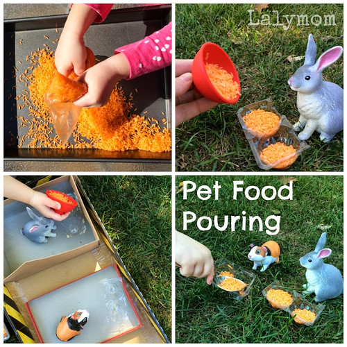 Pet Food Pouring (Photo from Lalymom)