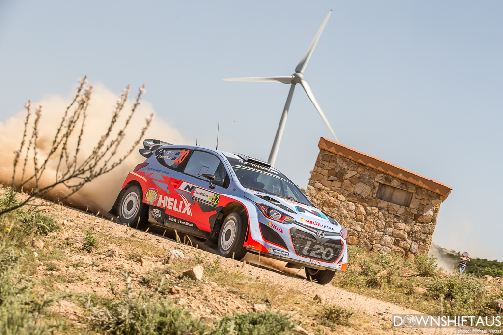 WRC competitors compete in Heat 2 of Rally d'italia Sardegna on stages East of Alghero.