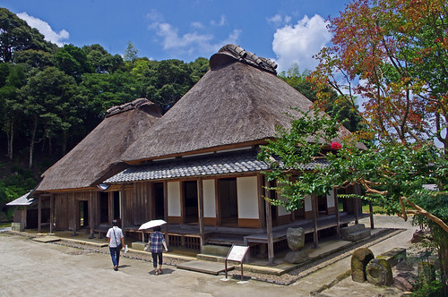 roof japan kagoshima thatch samurai sendai kyushu satsuma iriki