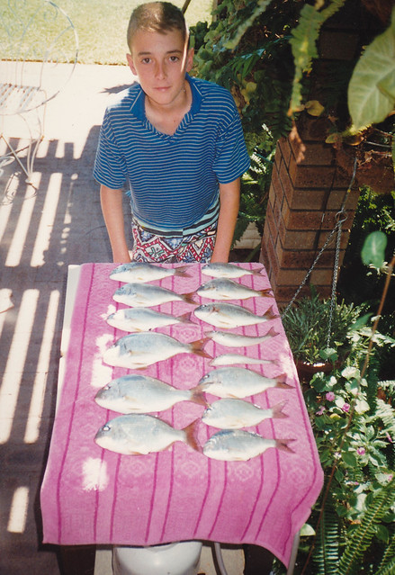 Yours truly 1988 age 12 with our first cach from fremantle traffic bridge
