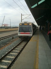The trains running again in Fremantle Station