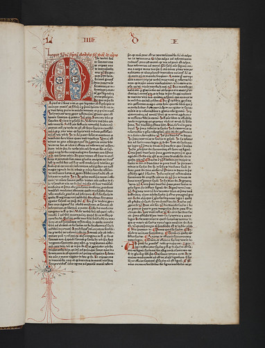 Penwork initial and rubrication in Thomas Aquinas: Super quarto libro Sententiarum