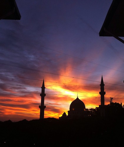 sunset amazing mosque dome iphone4 nurazim10 inimalaysiakita