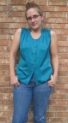 Teal Blouse - After