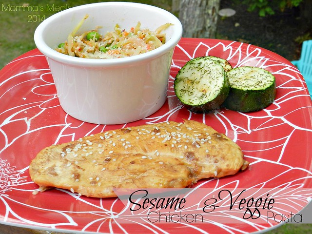 Sesame Chicken & Veggie Pasta (3)