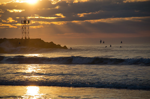 ocean morning summer sun birds clouds sunrise surf jetty gulls maine wells atlantic breakwater wellsbeach wellsme