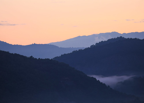 sunset mountains silhouette spain europe ainsa pyrenees