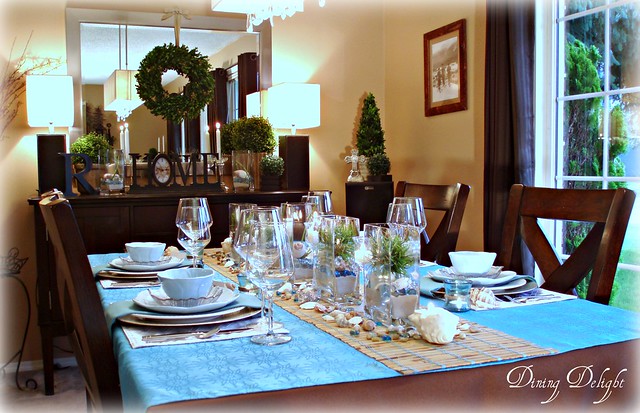 Dining Delight: Creating a Beach Centerpiece and Tablescape