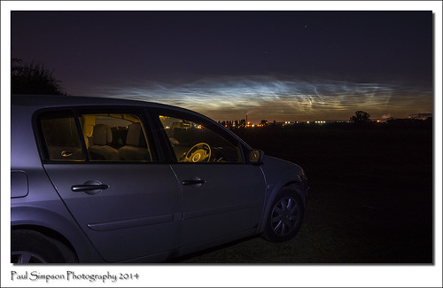 summer sky lightpainting nature car spectacular space nighttime scunthorpe steelworks noctilucentclouds renaultmegane photosfrom imagesof paulsimpsonphotography july2014