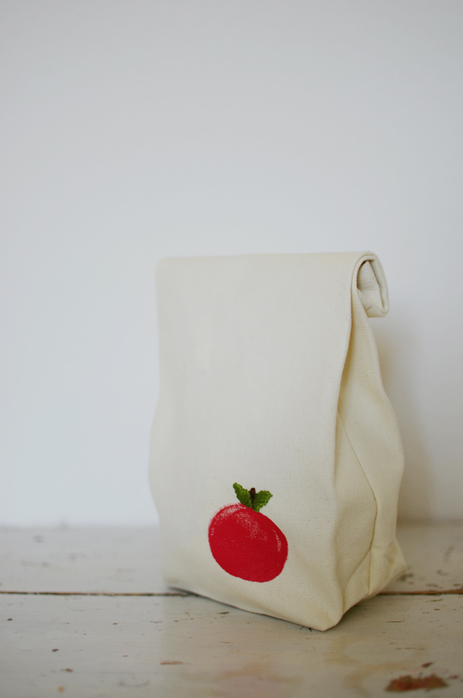 cotton canvas lunch bag