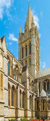 camera greatbritain tower church glass abbey bells cornwall exterior cathedral gothic victorian churches cathedrals stainedglass victoria spire views historical tall dslr chapter truro minster priory pearson revival flyingbuttresses butresses trurocathedral d3200 churchcrawling