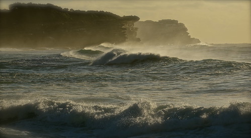 ocean morning sunrise waves australia