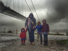 Humber Bridge on a miserable day