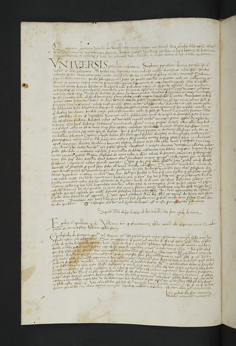 Manuscript letter in Thomas Aquinas: Summa theologiae: Pars secunda: pars prima