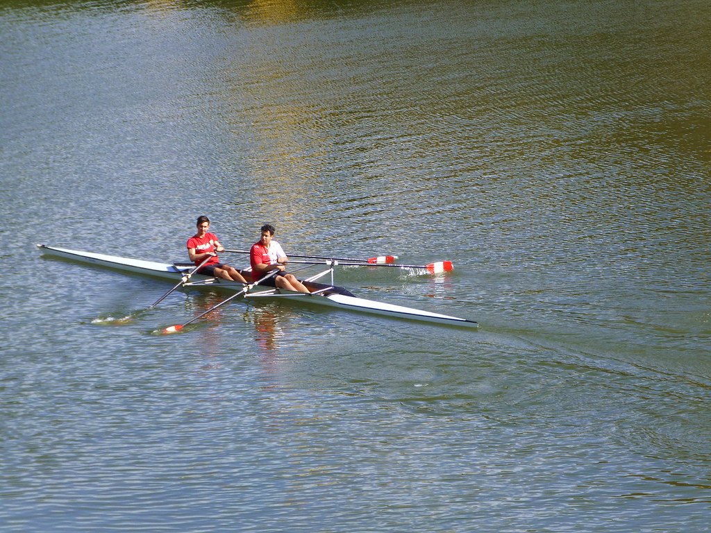 Rowers on the Arno River
