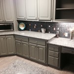 This weeks Kitchen remodeling including granite counters, backsplash, painting cabinets and new appliances.