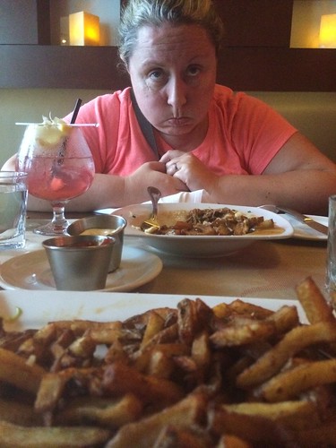 Too much poutine for Claire