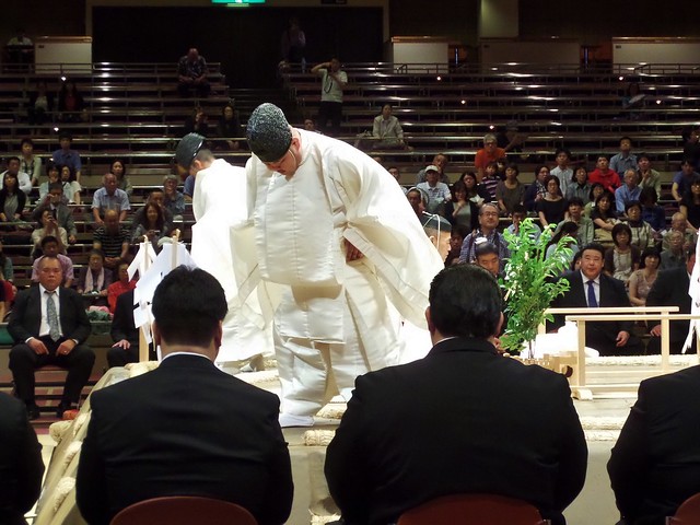 Priests at Sumo Opening Ceremony
