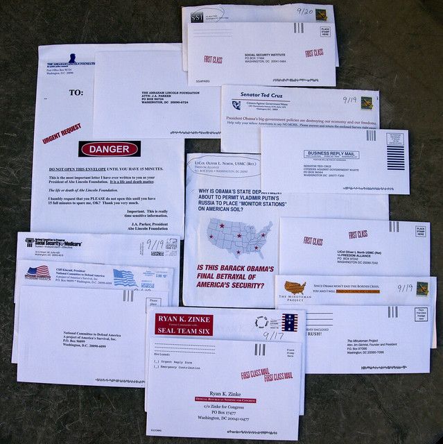 Random Political junk mail